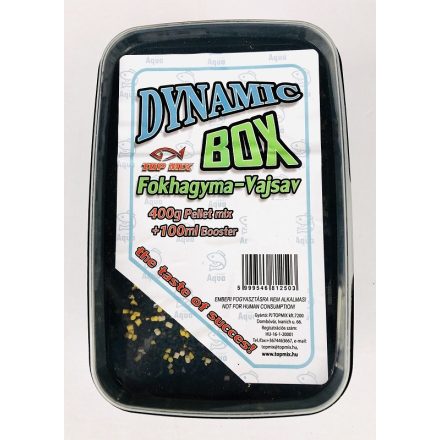 PELLET BOX Dynamic Top Mix Fokhagyma-Vajsav 400gr pellet+100ml adalék 