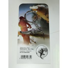 KULCSTARTÓ, fém, harcsa mintás