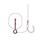 CSALITÜSKE Delphin STINGER 5mm Fekete (10db)