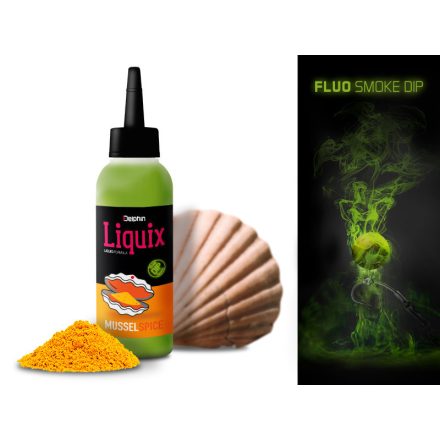 AROMA LIQUID Delphin Fluo dip D SNAX LiquiX 100ml Kagyló-Fűszer