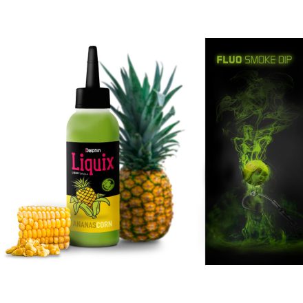 AROMA LIQUID Delphin Fluo dip D SNAX LiquiX 100ml Kukorica-Ananász
