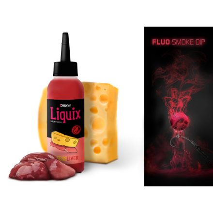 AROMA LIQUID Delphin Fluo dip D SNAX LiquiX 100ml Sajt - máj