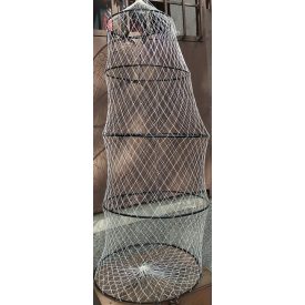   Haltartó szák Perlon 5 karikás 120 cm (33-40-50-50-50cm) fehér