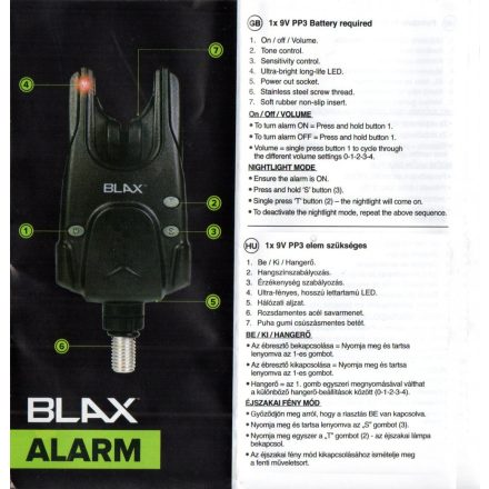 KAPÁSJELZŐ Elektromos Carp Spirit Blax alarm (kék)