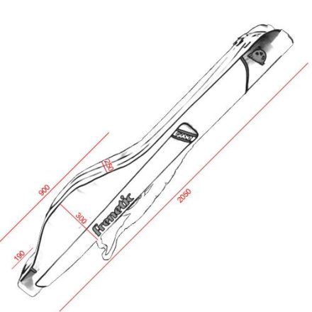 BOTZSÁK Merevfalú 3 rekeszes 205 cm Frenetic UNKA GIANT 