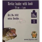 HOROG KÖTÖTT Byron kevlár előke 8kg 4-es horoggal (4452-4)