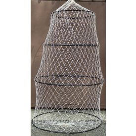   Haltartó szák Perlon 4 karikás 75 cm (30-40-50-50cm) fehér