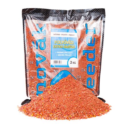 ETETŐANYAG Novák Feeder | Folyóvízi; 2000 gr, Extra Sajt
