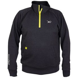 PULÓVER Matrix Minimal Black Marl 1/4 Zip Sweater #S