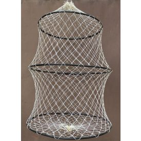 Haltartó szák Perlon 3 karikás 60 cm (33-40-40cm) fehér