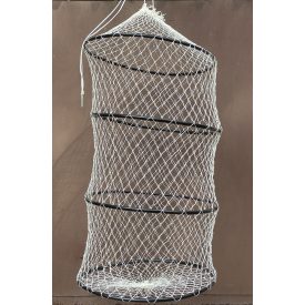 HALTARTÓ Perlon 4 karikás 60 cm (33-33-33-33cm) fehér