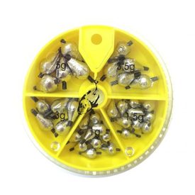   ÓLOM KÉSZLET Csepp Szilikonbetétes Favorit 82,5gr (5x5,0gr/5x3,5gr/5x3,0gr/10x1,5gr/10x1,0gr)