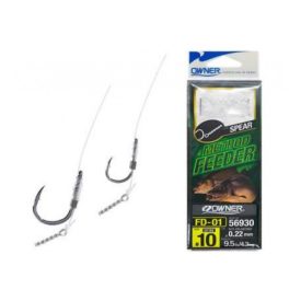   KÖTÖTT HOROG Monofil, csalitüskével,csavaros (7mm) Owner 56930 #14 (6db)