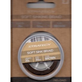   ZSINÓR Fonott előke Strategy RELOAD SOFT SINK BRAID Barna 20 m 30LBS