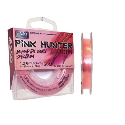 ZSINÓR Monofil Asso Pink Hunter Fluorocarbon bevonattal 150m 0,185mm (2,70kg)