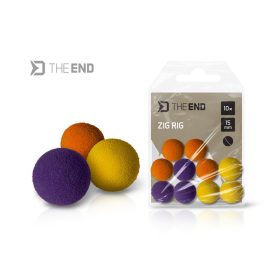 ZIG RIG HAB GOLYÓ Delphin THE END 12mm MIX (színes)