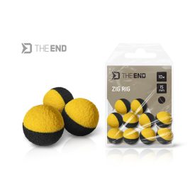 ZIG RIG HAB GOLYÓ Delphin THE END 15mm Fekete-Sárga