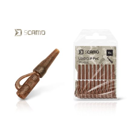 KAPOCS Delphin sCAMO PinC WOODZ ólom rögzítéshez (10db)