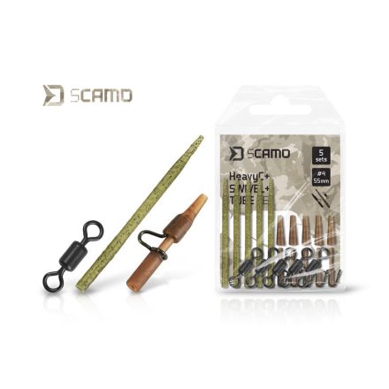 GUBANCGÁTLÓ SZETT Delphin sCAMO HeavyC + Swivel + Tube #4 (5db)