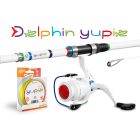 Delphin YUPIE horgász szett (bot+orsó+zsinór) gyerekeknek 180cm + 3T + 0,25mm
