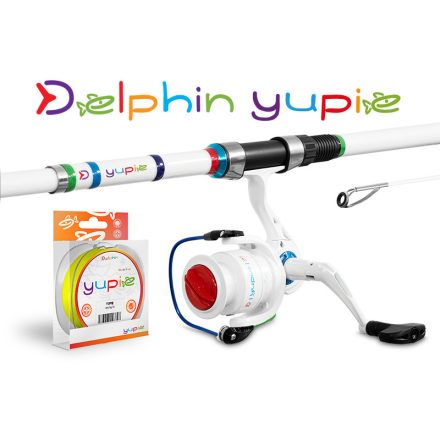 Delphin YUPIE horgász szett (bot+orsó+zsinór) gyerekeknek 180cm + 3T + 0,25mm