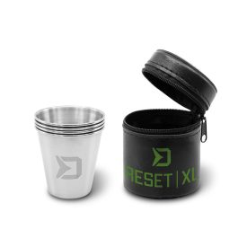   POHÁR KÉSZLET rozsdamentes acél Delphin RESET XL 4in1 70ml