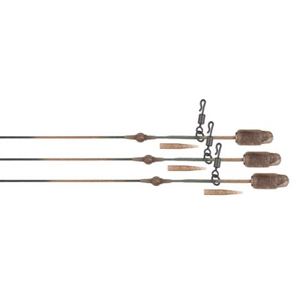 SZERELÉK Bojlis Fox Edges Naturals Heli-Clip Rigs 30lb Helikopter szerelék (3db)