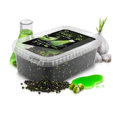 PELLET BOX Delphin Reaxe READY&GO 3in1 (400gr + 120ml +5db csali) Fokhagyma-Vajsav