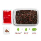 PELLET BOX Delphin Reaxe READY&GO 3in1 (400gr + 120ml +5db csali) Frankfurti kolbász-Chili