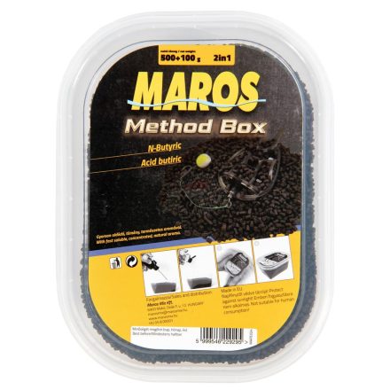 PELLET BOX Maros Mix Method 500gr+100ml Édes szamóca 