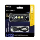 FEJLÁMPA Technik H33 (+1x18650) SST20 LED + USB-C IP67 1200lm