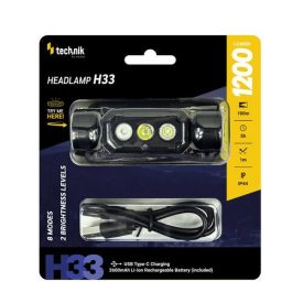   FEJLÁMPA Technik H33 (+1x18650) SST20 LED + USB-C IP67 1200lm