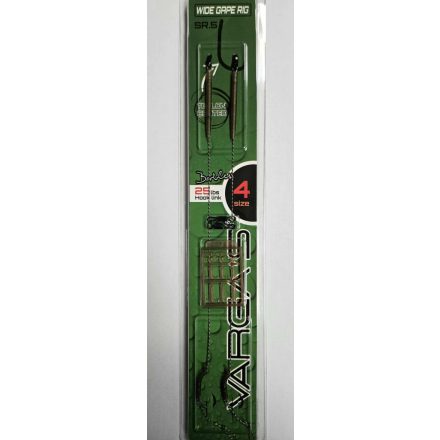 KÖTÖTT HOROG fonott, bojlis szakáll nélküli Varga's Wide Gape Rig SR.5 #4 (2db)