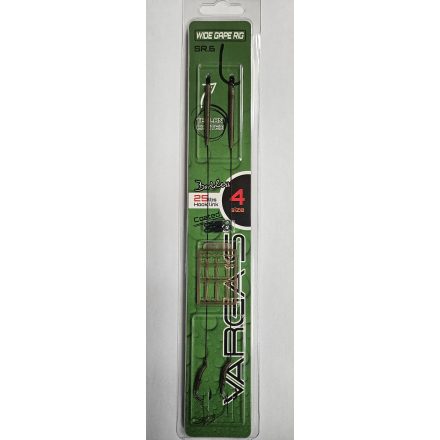 KÖTÖTT HOROG bevonatos, bojlis szakáll nélküli Varga's Wide Gape Rig SR.6 #4 (2db)