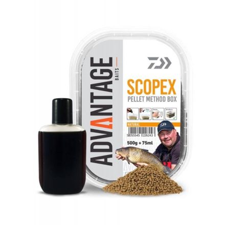 Daiwa Advantage Pellet Method box 500gr+75ml Scopex aroma