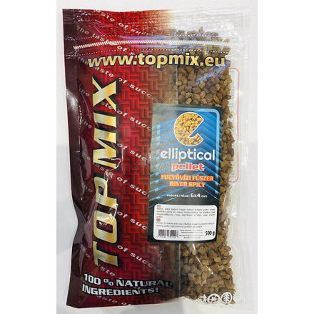 Top Mix Elliptical pellet 6x4mm (Folyóvízi fűszer, 500 gr)