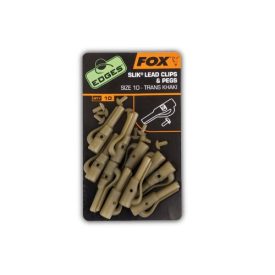 Fox Slik Lead Clips & Pegs (10)