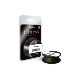   ZSINÓR Fonott előke Hookline Delphin FORTRESS fekete-zöld 20m 35LBS