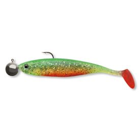   GUMIHAL Jigfejjel Cormoran Action Fin Shad RTF 10cm 10gr Green Tiger (2 db)
