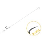 KÖTÖTT HOROG Delphin Monofil, Szakáll nélkül, hajszálelőkével, FLR Carbon 8cm, 0,22mm #8 (6db)