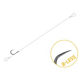   KÖTÖTT HOROG Delphin Monofil, Szakáll nélkül, hajszálelőkével, FLR Carbon 8cm, 0,22mm #8 (6db)