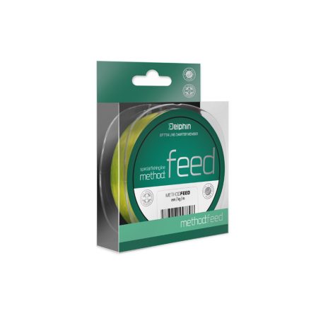 ZSINÓR Monofil Delphin METHOD FEED 500m 0,28mm (6,5Kg) Sárga