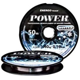   ZSINÓR Monofil előke EnergoTeam Power winter monofil előke zsinór 50m 0,17mm