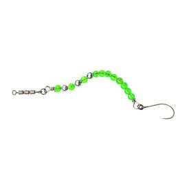   MŰCSALI Féregutánzat gyöngyös 50 mm 1,15 gr Green Melon 1 ágú horoggal