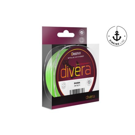 ZSINÓR FONOTT Delphin DIVERA Feeder süllyedő 150m 0,08mm (3,6Kg) Fluo Zöld