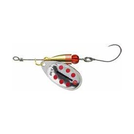   KÖRFORGÓ Cormoran Bullet egyágú horoggal (Ezüst/piros pöttyös, 3gr)