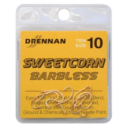 HOROG Drennan Sweetcorn barbless (szakáll nélküli) Méret:10
