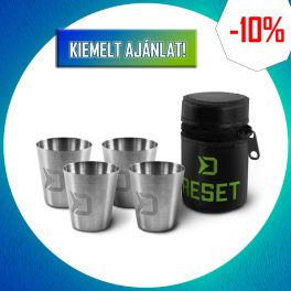 Delphin rozsdamentes acél pohárkészlet 4x30ml